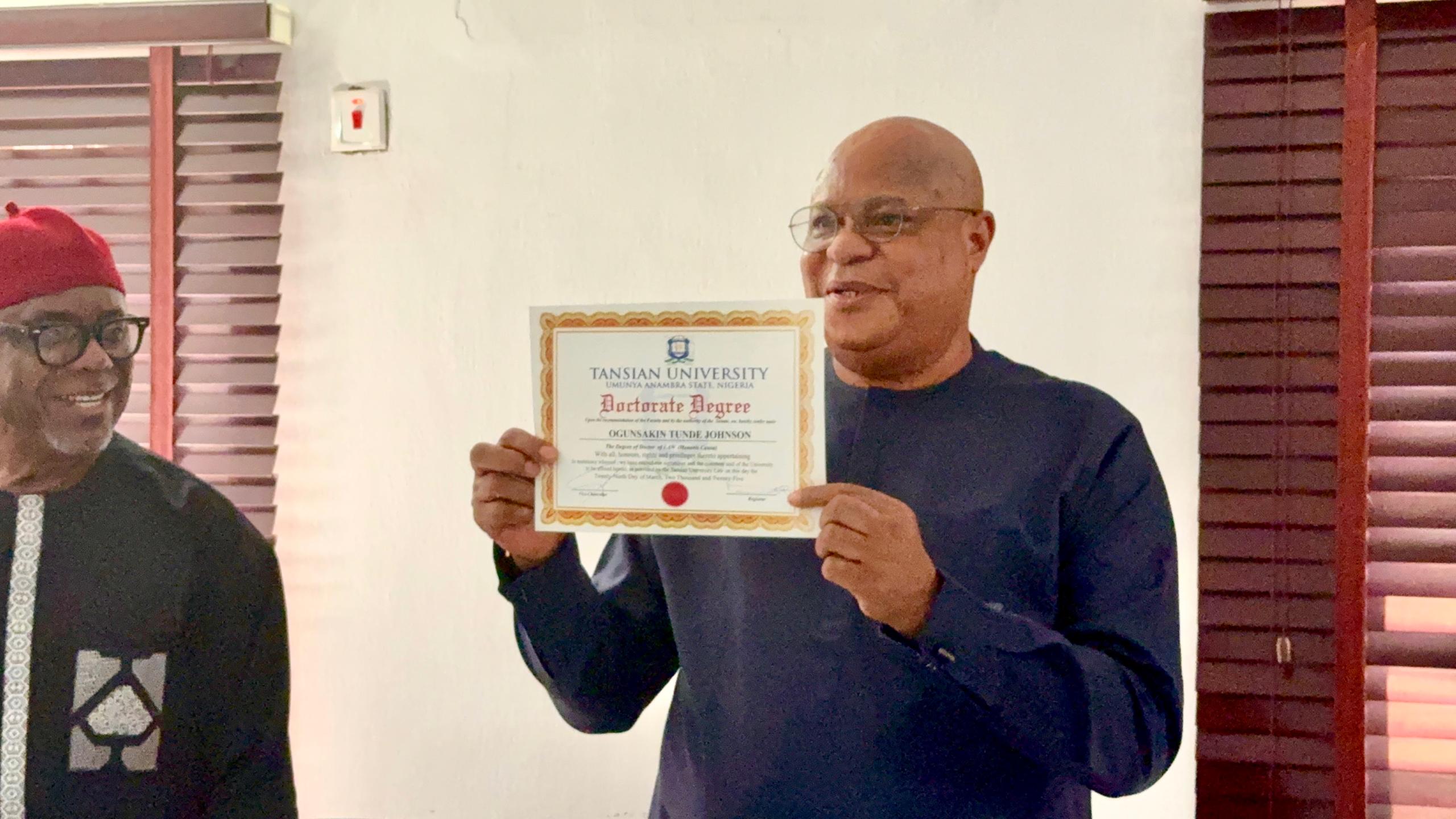 Ceremony at Tansian University